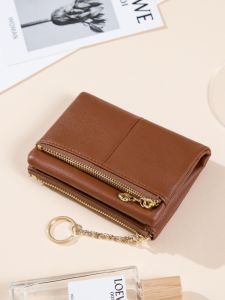 Niche Style Minimalist Design Retro Small Wallet Womens Short Multi-Card Zipper Multi-Function Hand Coin Purse