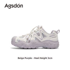 Agsdon | Womens Fleece-lined Arch Support Non-slip Hiking Shoes