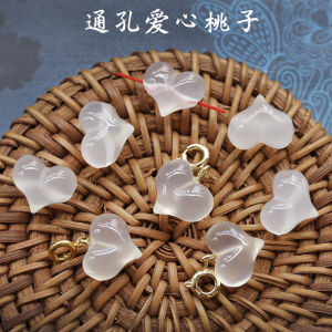 Vòng Tay Hạt Rời Trái Tim Ngọc Trai Tự Nhiên Phụ Kiện Trang Sức Thời Trang Vòng Cổ Hình Trái Tim Nhỏ Vật Liệu Trang Sức Pha Lê