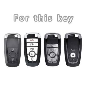 Transparent Car Remote Key Case for Ford Ranger Wildtrak Remote Control Protector for Ford Ranger Wildtrak Key Cover Accessories