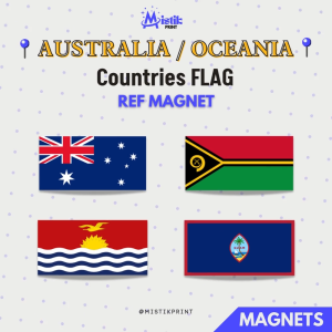 [ AUSTRALIA / OCEANIA ] FLAG of Countries Ref Magnet Fridge Magnet Collectibles Travel