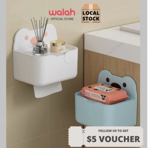 Punch-Free Wall-Mounted Tissue Box Waterproof Kitchen Towel Holder Household Toilet Tissue Rack