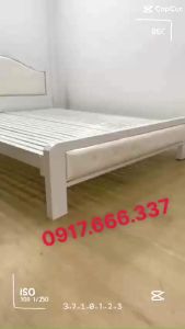 Giường sắt hộp vuông 5x10 cao cấp - sắt chắc không kêu