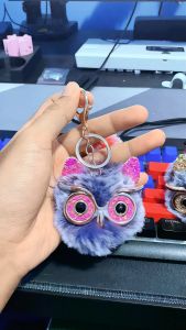KILAN Gantungan Kunci Pom Pom Bulu Gantungan Tas Lucu - CC032