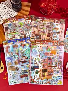 [NC]Plus Size Kawaii 3D Cartoon Miniature Scene Stickers Creative Collage DIY Scrapbook Stacking Stickers[NC]