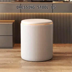 Modern Nordic Light Luxury Minimalist Leather Dressing Stool/ Makeup Stool D5