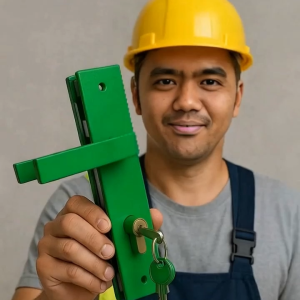 Mitra Mulia Abadi Set Doorlock Kunci Pintu Hijau Stainless Steel Kunci Pintu Rumah Minimalis