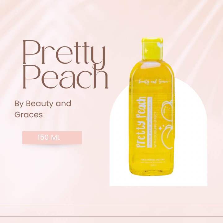 Pretty Peach Feminine Wash With Sunflower Oil and Cooling Effect by