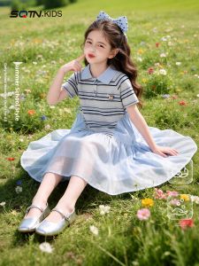 SQTN.KIDS | New Stylish School Style Girls Dress
