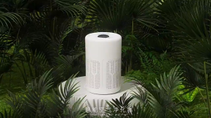 High-Efficiency Anti-Allergy Air Purifier with Washable Filter Anti-PM2.5 Protection and Remote Control for Rooms up to 300 sq ft