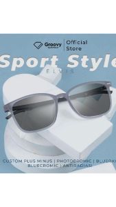 Groovy Eyewear - Kacamata Sporty Elvis Minus Cylinder Antiradiasi UV