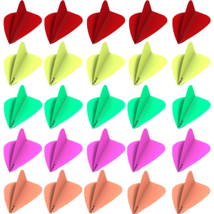 Ruthless Rx Dart Flights - KITE 100 Micron R4X Solid Darts Flight 3Pcs/Pack (SAYAP ARROW)