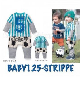 Jumper Bayi Motif Kick Off Strippe BABY125