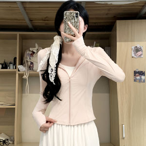 Pink Ice Silk UV Protection Clothing Womens Summer Thin Fit 2024 New Style Anti-Uv Sports Yoga Top Outerwear Jacket