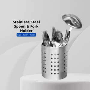 🔥New Arrival🔥 YU Ready Stock Stainless Steel Cutlery Chopstick Holder / Stainless Steel Spoon Holder/ Bekas Sudu