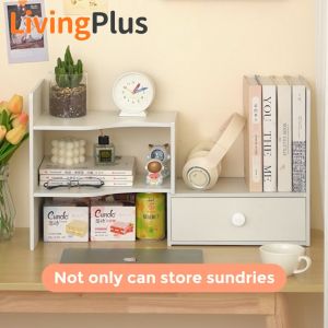 Desktop Organizer Book Shelf Desktop Rack Multipurpose Table Top Rack Expandable Shelf Space Saver Home Office Rack Adjustable Book Rack Rak Buku