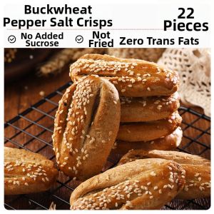 Buckwheat Salt and Pepper No Added Sugar Diabetes-Friendly Biscuits