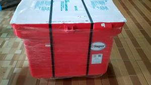 เจลเนื้อหนาเกรดเอ 160L กล่องน้ำแข็ง ถังเเช่เย็น ฟู๊ดเกรด (Food Grade) มีมอก คงความเย็นได้นาน