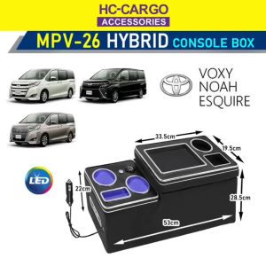 TOYOTA VOXY NOAH Hybrid MPV 26 Console Box Atmosphere LED light / USB Charging port / Cig Lighter