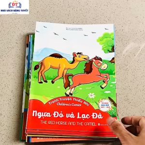 Truyện cổ tích cho bé song ngữ (set 20 Quyển) có quét mã qr bằng điện thoại nghe kể chuyện tiếng việt