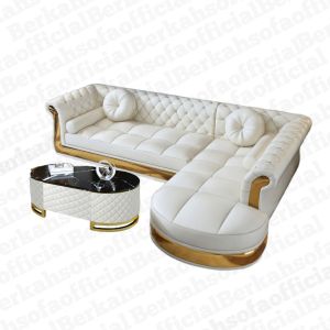 Sofa Chester List Gold Ruang Tamu Keluarga Modern