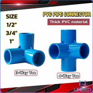 Need PVC Pipe Connector 3/4\" 1/2\" 1\" Water Line 3-Way Tee 4-Way Tee for Pipe Repairing