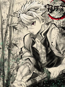 KAYOU | 5D DIY Traditional Ink Style Character Diamond Painting Demon Slayer Cartoon Creative Gift Home Decoration