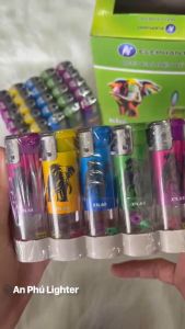 [ Bộ 10 Cái ] Quẹt Gas Khè Xí Ngầu Hiệu cow- Bật Lửa Khò Xí Ngầu Chống Gió