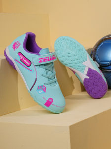 Cristiano Ronaldo Messi Childrens Football Shoes Lightweight Breathable Training Shoes with Magic Tape No Laces Needed for Primary School Students