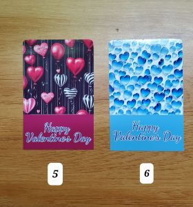 Motivational Acrylic Keychains with Valentines Day Back Cards with tassel