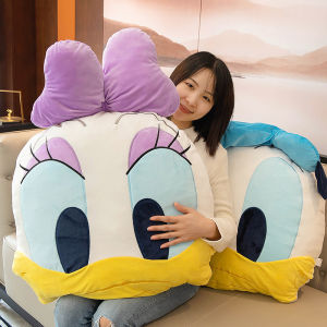 Big Size Daisy Donald Duck Back Cushion Lovely Comfortable Stuffed Anime Cuddly Pillow Cushion Sofa Bedroom Home Decor Washable