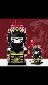 Romance Of The Three Kingdoms China Famous Hero Zhang Fei Building Blocks Doll Character Model Mini Assemble Bricks Toys Gifts