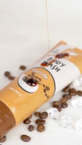 BODY WASH BLACK COFFEE SR12 / MENGANGKAT SEL KULIT MATI BADAN / SABUN MANDI CAIR SCRUB / BODY SCRUB WASH
