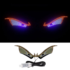 Dynamic Devils Eye LED Car Interior Rear Window Ambient Light USB Auto Decoration Atmosphere Lamp For Board Windshield