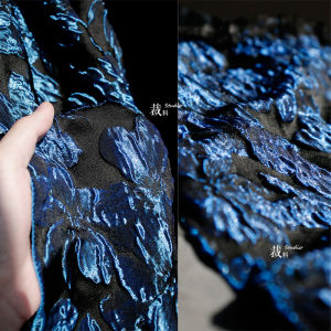 ผ้าทรงกลวงสองด้านมีกลิ่นหอมดอกไม้สะท้อนแสงผ้าสำหรับผู้ออกแบบเสื้อผ้า ผ้าสำหรับตกแต่งบ้าน ผ้าขนแกะ ผ้าฝ้าย ผ้าโพลีเอสเตอร์