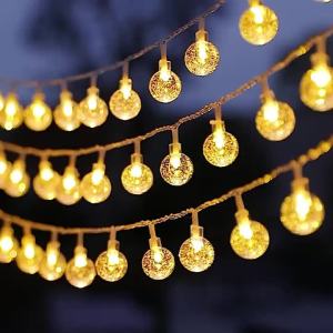 Bubble LED Lighting Strings Indoor Crystal Ball String Lights AA Battery Powered Festival Bedroom Wedding Party Gate Decoration