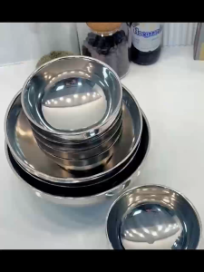 304 stainless steel double-layer insulated bowl for adults and children heat-resistant and thickened