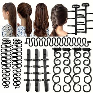 Bộ Dụng Cụ Tết Tóc Kiểu Xương Cá Tự Làm Dành Cho Nữ Dụng Cụ Tết Tóc Đơn Giản Tiện Lợi Phù Hợp Với Mọi Loại Tóc Tạo Kiểu Tóc Đuôi Ngựa Hình Nơ.