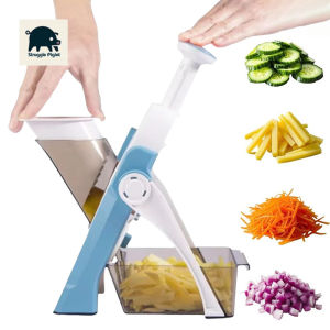 Vegetable Food Slicer & Chopper Adjustable French Fry Cutter & Veggie Dicer Potato Fries Cutter Chopping Artifact