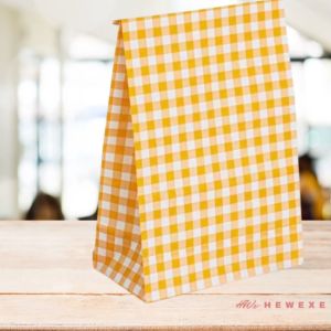 PROMO HWx Paper Bag Doorgift Gift Bag Storage Wedding Gift Bag Goodies Bag Kahwin FREE Sticker格子纸袋礼品袋收纳袋