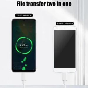 Cáp Sạc Nhanh USB C Sang Micro USB Đầu Type C Đực Sang Micro USB Đực Bộ Chuyển Đổi Sạc Nhanh Cho MacBook Samsung Xiaomi - Đồng Bộ Dữ Liệu & Sạc