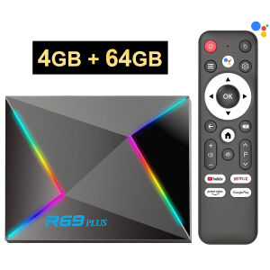 Android TV Box R69 Plus Voice Control 8K Ultra HD Allwinner H728 Octa Core WiFi 6 Netflix Set Top Box Smart Media Player 2026