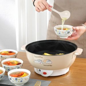 COD Panci Listrik Keramik Serbaguna 2.2 Liter Serbaguna Elektrik Multifungsi