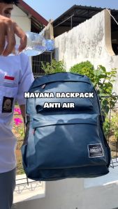 POLO ALVIS - Urban Havana Tas Ransel Kuliah Waterproof Keren Trendy Tas Pria Cowok Slot Laptop 16 in