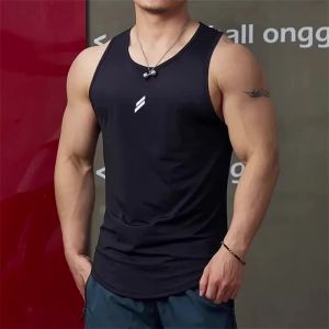 2026 Summer Mens Tank Top Casual Round Neck Mesh Undershirt Shirt Sports Fitness Top Sleeveless Vest Quick Dry Training Vest