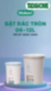 Thùng Rác Đạp Chân Thùng Đựng Rác Có Nút Bật Cao Cấp HOKORI VIỆT NHẬT 8066/68/69 - TADAHOME