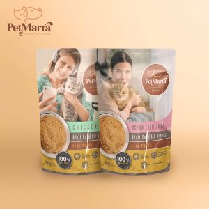 PetMarra Fine Pates Adult Cat Wet Food Pouch Ocean Fish Tuna 80g Flavor BUNDLE OF 6 cats pet foods all breeds