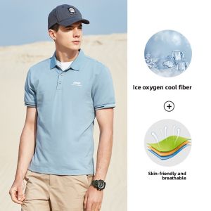 Jeep | Jeep Outdoor Mens Polo Shirt Lightweight Breathable Short Sleeve Summer Sport Casual T-Shirt Quick Dry Comfortable Nylon Material