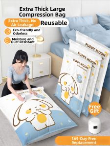 ANGTU | Vacuum Storage Bag for Quilt Clothes Down Coat Cotton Quilt Suitcase