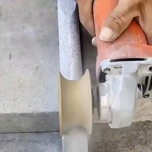 Roda Gerinda Batu Setengah Lingkaran 10MM Gerinda Batu Granit Marmer Cakram Gerinda Sudut Berlian